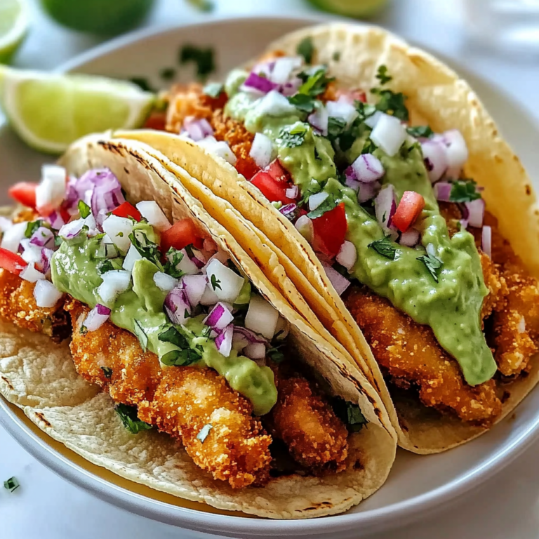 Crispy Baja Fish Tacos with Avocado Crema (30-Minutes)
