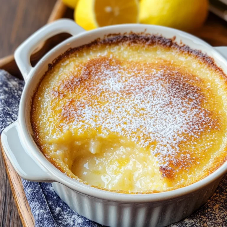 Baked Lemon Pudding