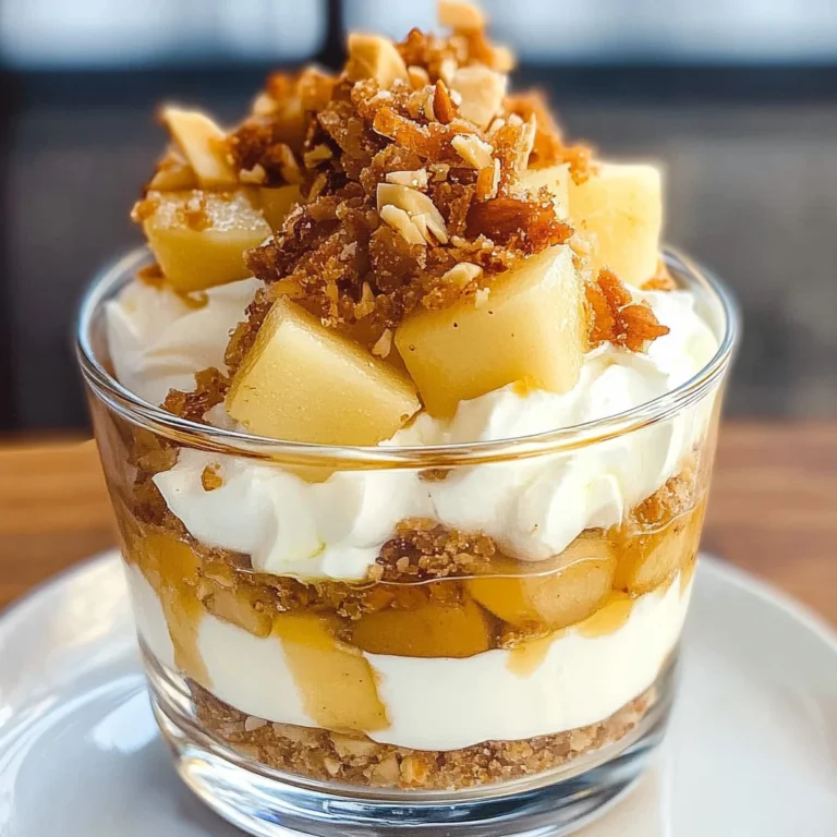 Bratapfel-Dessert im Glas