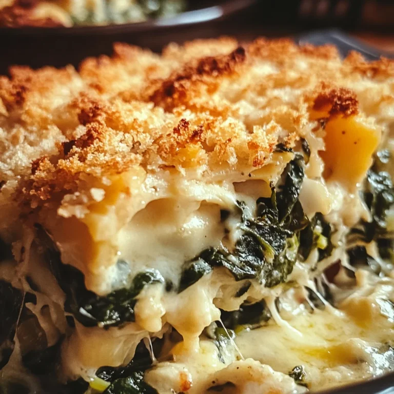 Cheesy Italian Spinach Bake
