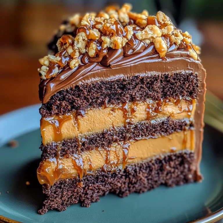Chocolate Caramel Toffee Crunch Cake