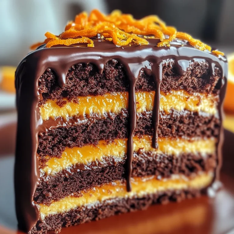 Chocolate Orange Layer Cake with Ganache: A Delightful Recipe!