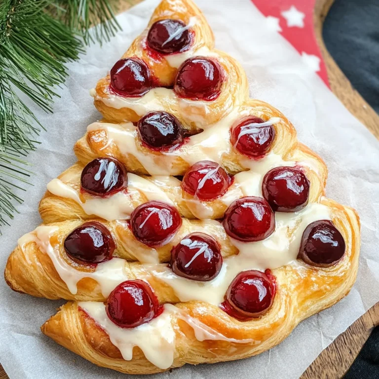 Christmas Tree Cream Cheese Danish