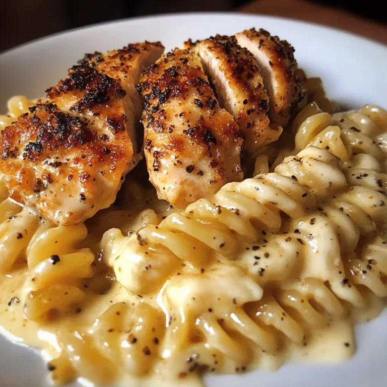 Creamy Velveeta Rotini with Seared Garlic Chicken