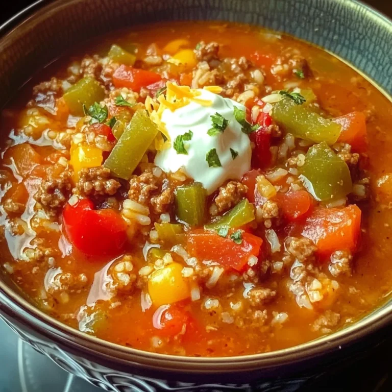 Crock Pot Stuffed Pepper Soup