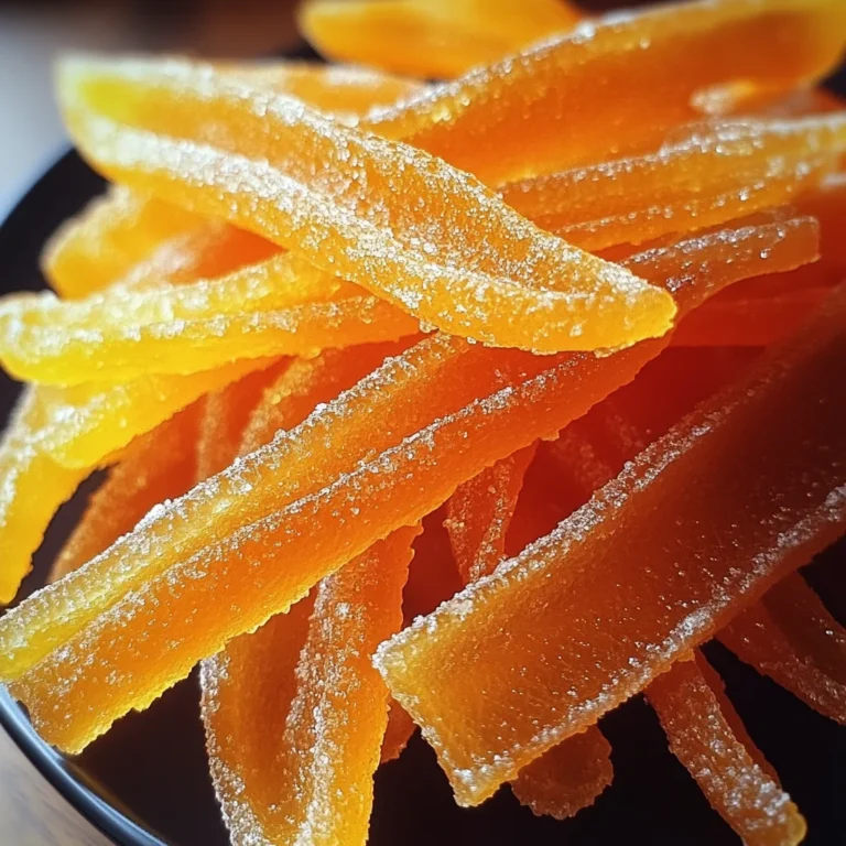 Easy Candied Orange Peel