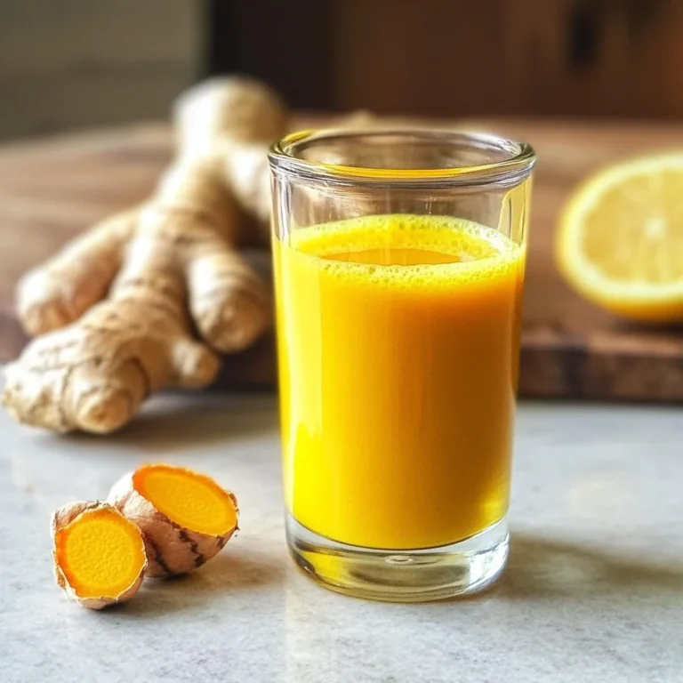 Lemon Ginger Turmeric Shot