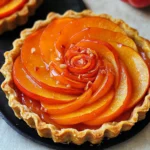 Persimmon Almond Rosette Tarts