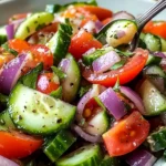 Quick Italian Cucumber Salad