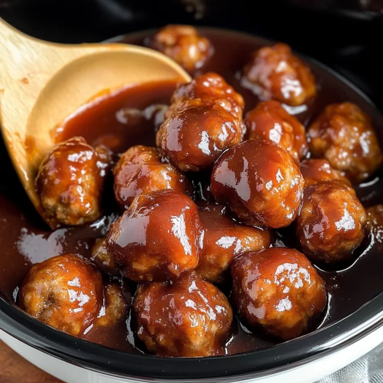 Slow Cooker Apple Butter Meatballs
