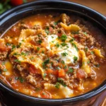 Slow Cooker Lasagna Soup