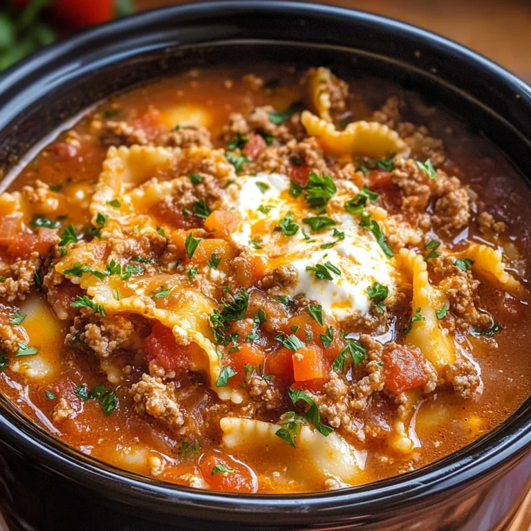 Slow Cooker Lasagna Soup