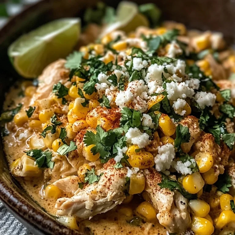 Slow Cooker Street Corn Chicken: Creamy, Zesty, and Effortless Dinner Magic