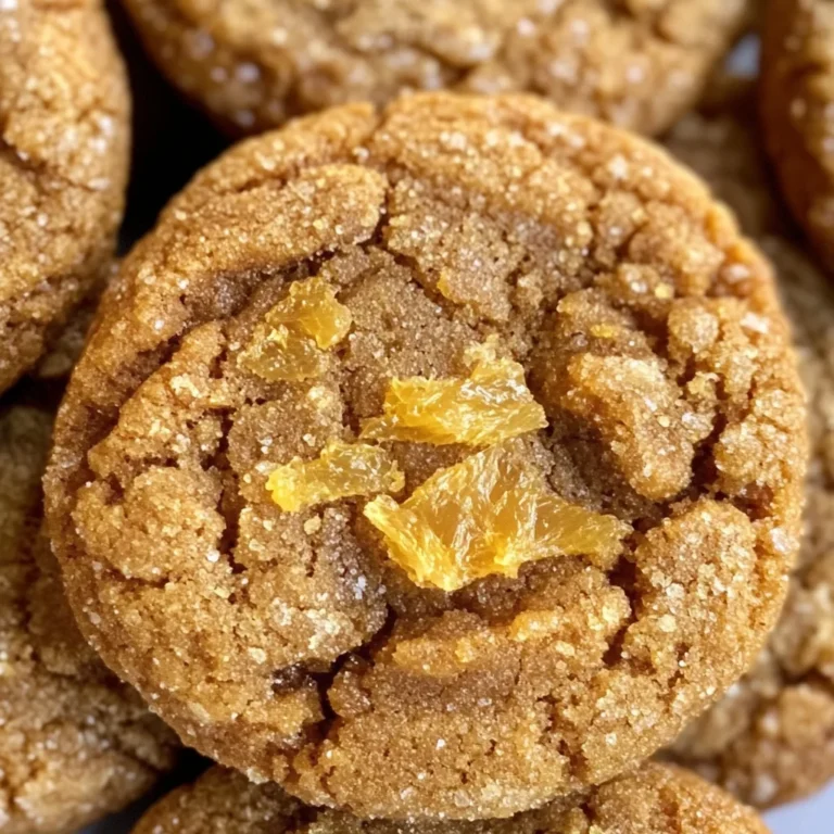 Spicy Orange Ginger Cookies