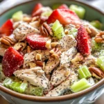 Strawberry Pecan Poppy Seed Chicken Salad