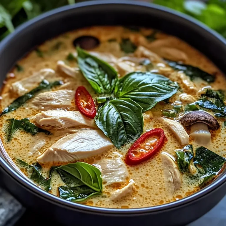 Thai Basil Chicken Soup