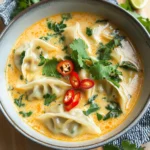 Thai Coconut Potsticker Soup