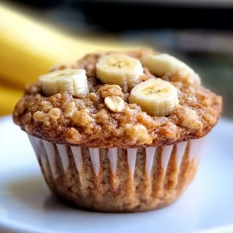 Healthy Banana Oatmeal Muffins