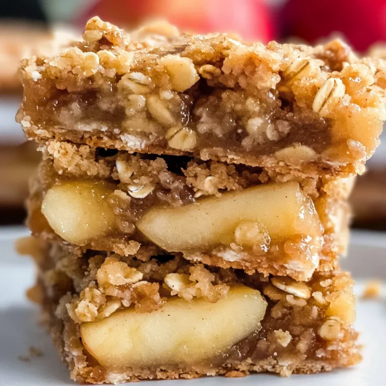 Apple Pie Oatmeal Bars