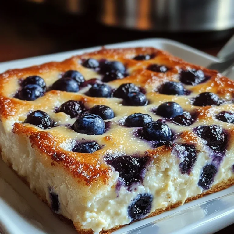 Blueberry Cottage Cheese Breakfast Bake
