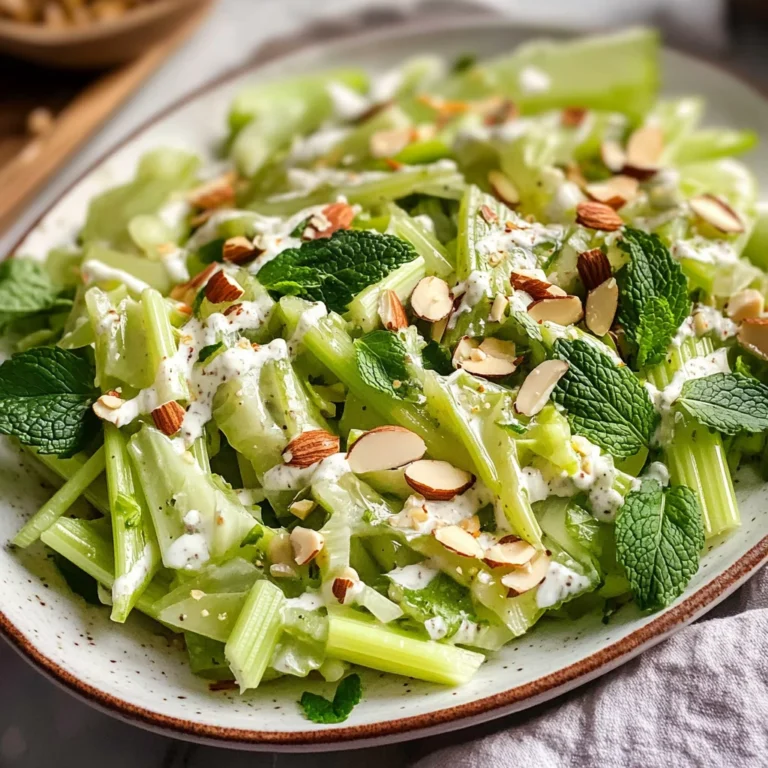 Celery Salad with Greek Yogurt Dressing