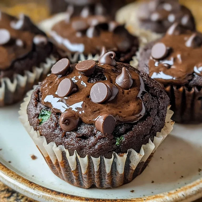 Chocolate Spinach Muffins