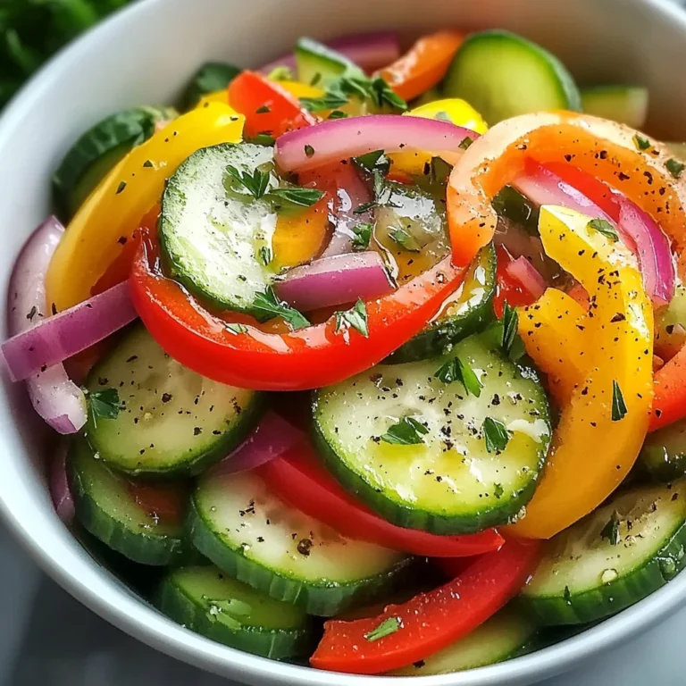 Cucumber Sweet Pepper Salad
