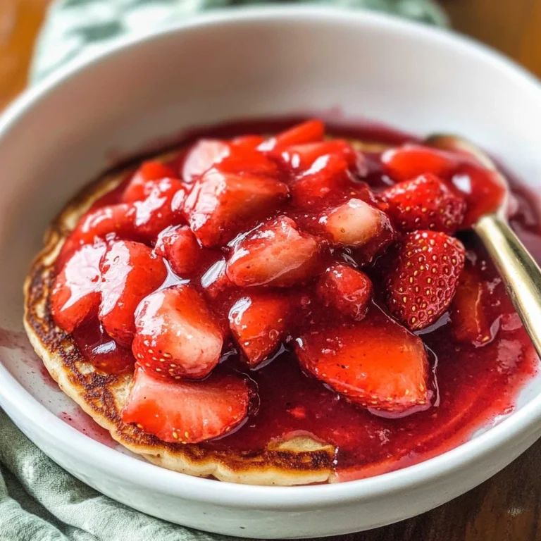 Easy homemade strawberry sauce
