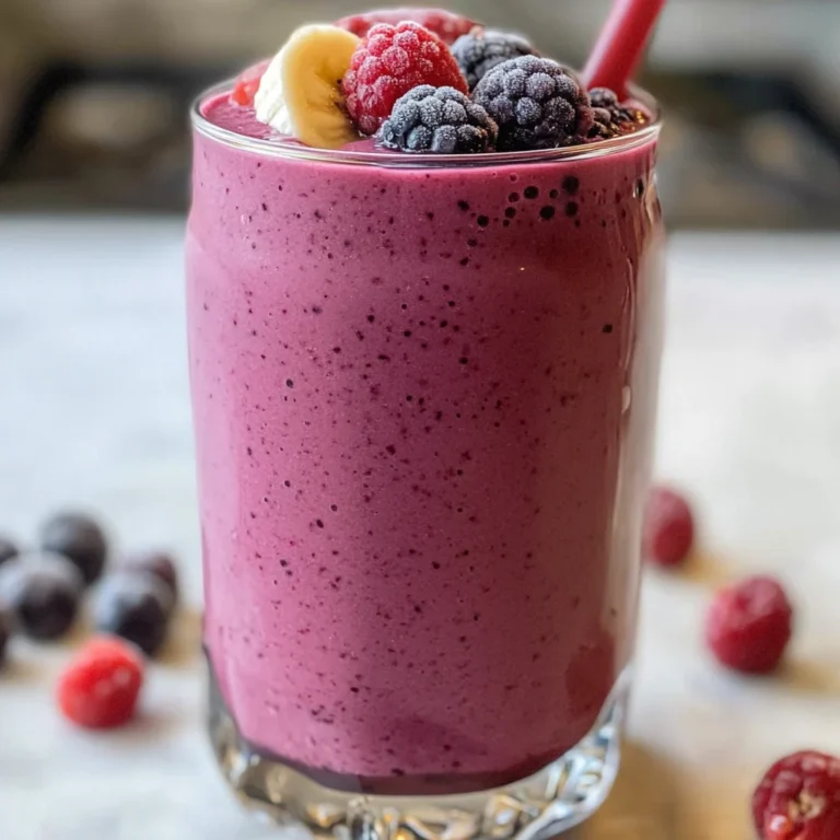 Frozen Mixed Berry Smoothie
