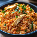 Kimchi Fried Rice with Chicken