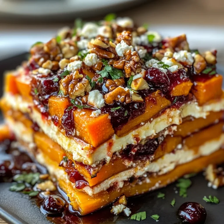 Layered Sweet Potato Butternut Squash Carrot Lasagna Recipe