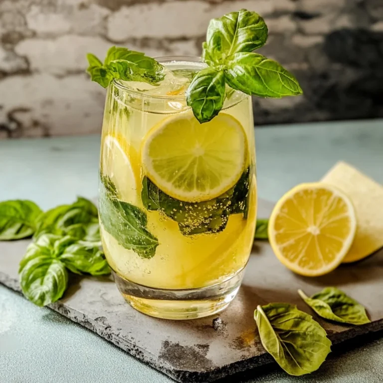 Limoncello Spritz With Basil or Mint