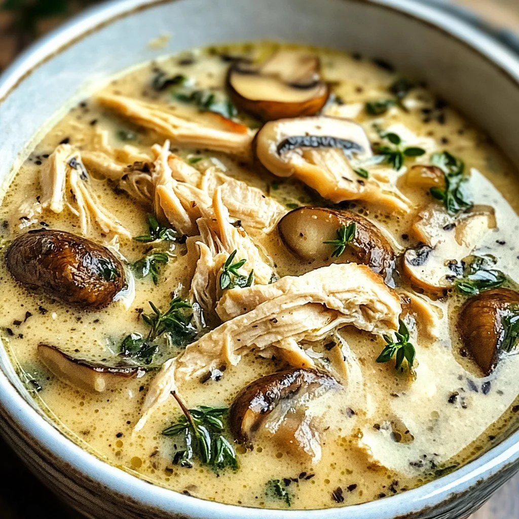 Rotisserie Chicken Mushroom Soup
