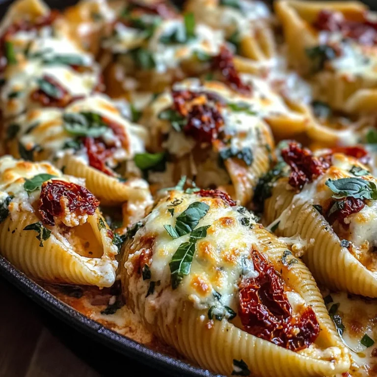 Sun-Dried Tomato and Ricotta Stuffed Shells