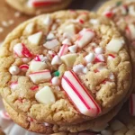 White Chocolate Candy Cane Cookies