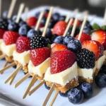 Berry Cheesecake Dessert Kabobs