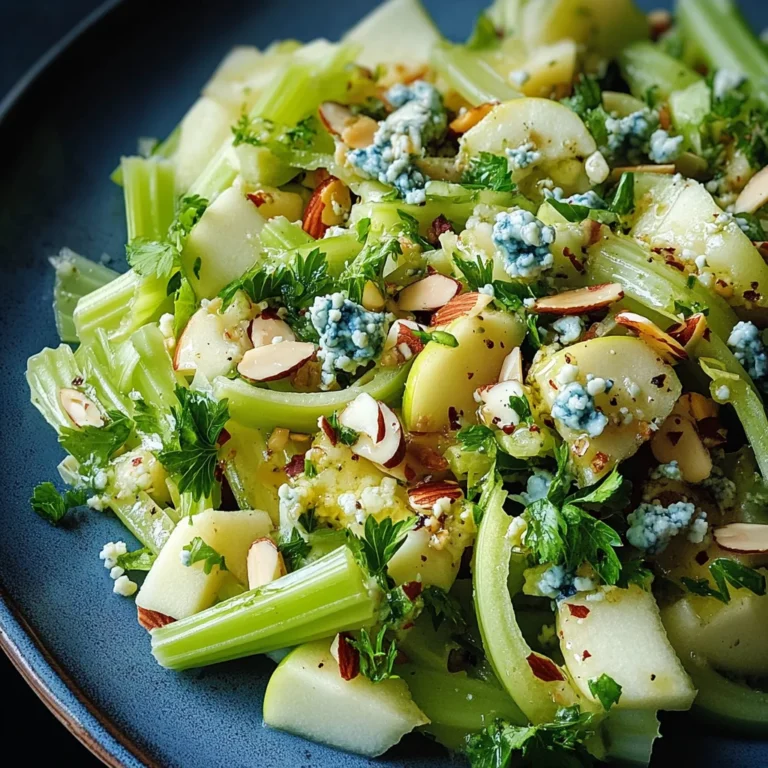 Celery Salad With Apples and Blue Cheese