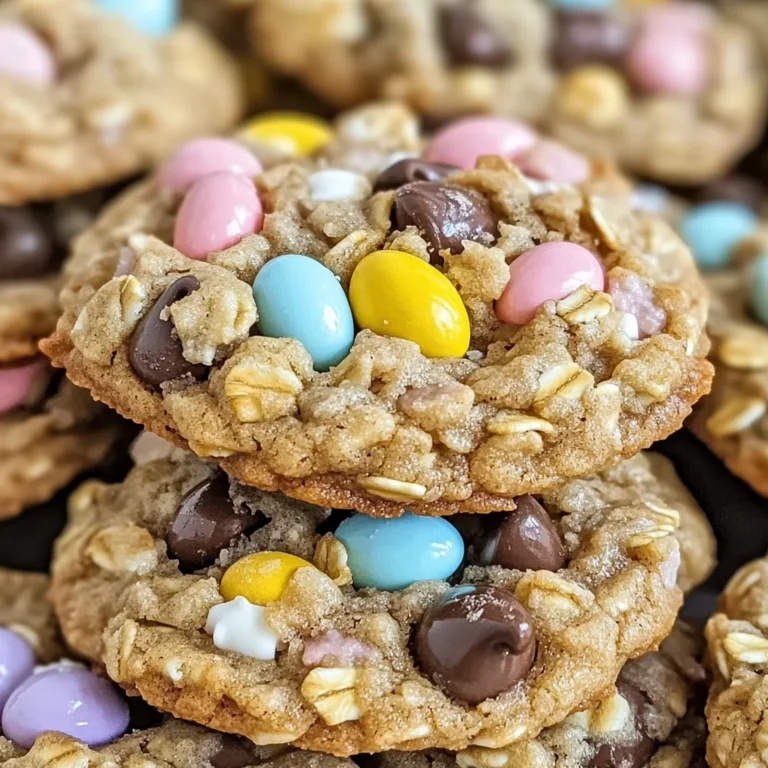 Chewy Cadbury Egg Oatmeal Chocolate Chip Easter Cookies Delight