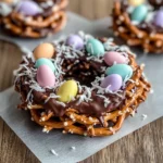 Chocolate-Covered Pretzel Nests