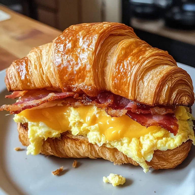 Croissant Breakfast Sandwiches