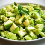 Crunchy apple salad with celery & avocado