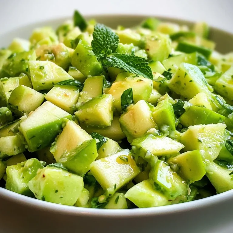 Crunchy apple salad with celery & avocado