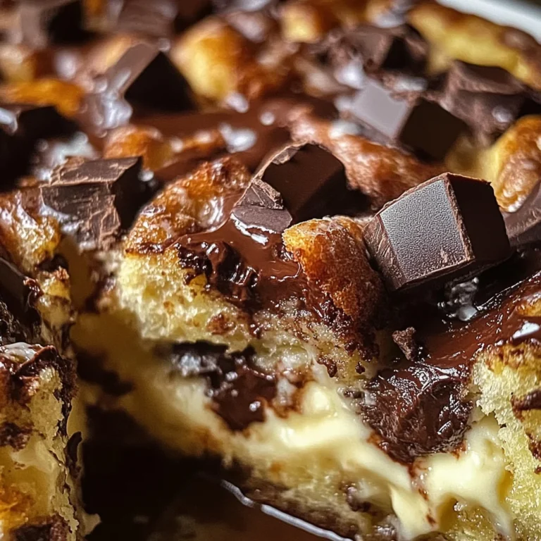 Decadent Chocolate Cream Cheese Bread Pudding