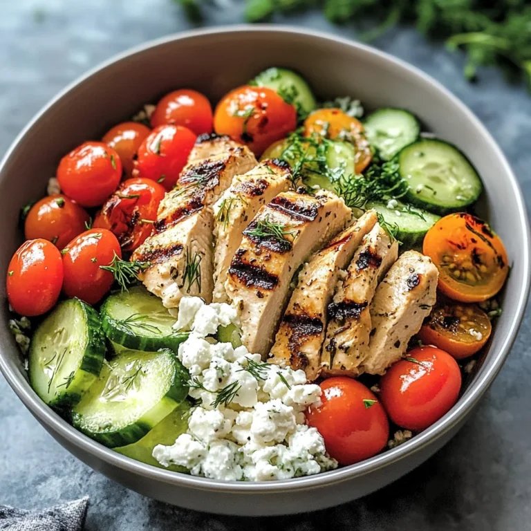 Delicious Low-Carb Greek Chicken Bowls You’ll Love