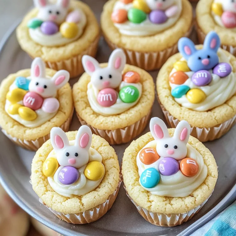 Easter Bunny Sugar Cookie Cups
