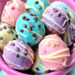 Easter Egg Cookie Dough Truffles