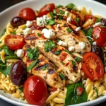 Easy High Protein Mediterranean Chicken Orzo for Weeknight Wins