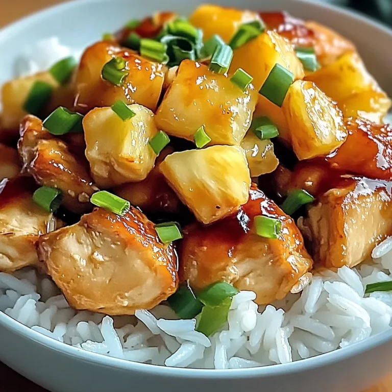 Easy Pineapple Chicken with Rice: A Flavorful Tropical Twist