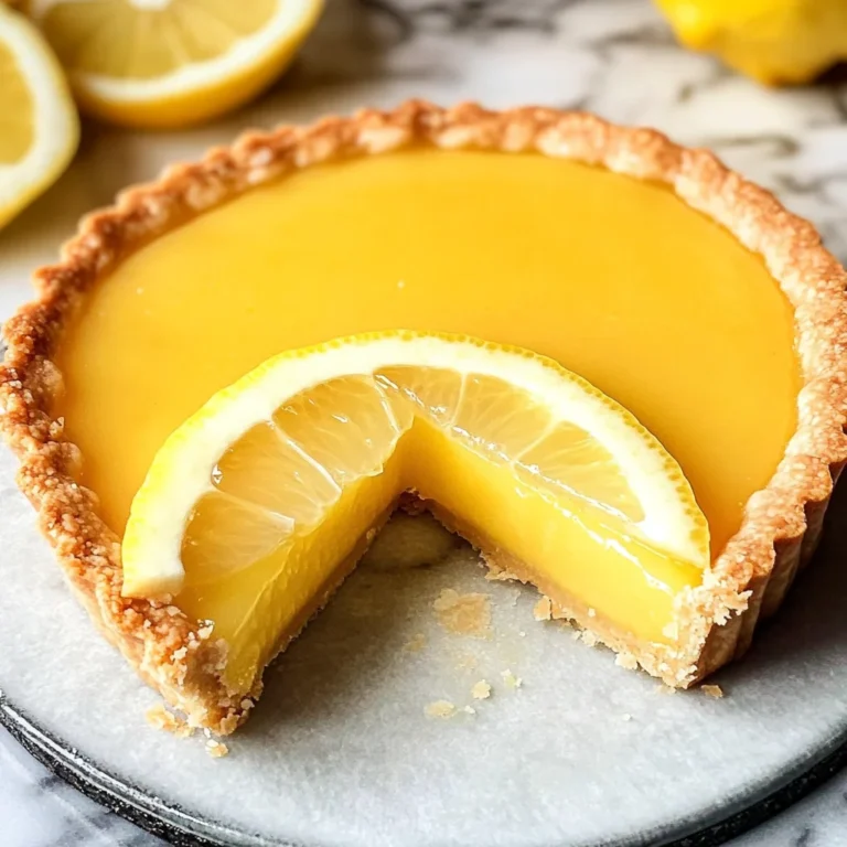 French Lemon Tart W/ Lemon Curd