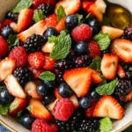 Fresh Berry Salad with Honey and Mint